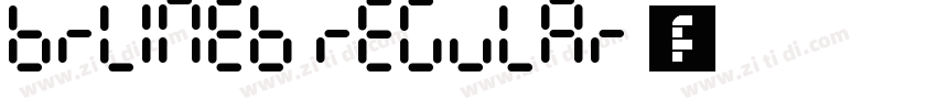 BRLINEB regular 字体字体转换